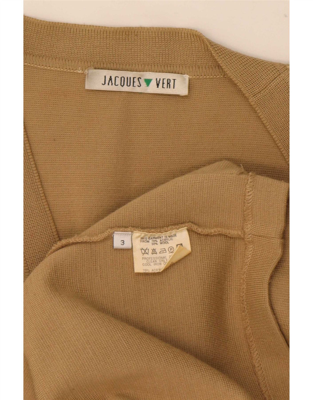 Jaques Vert Womens Longline Cardigan Sweater UK 16 Large Beige