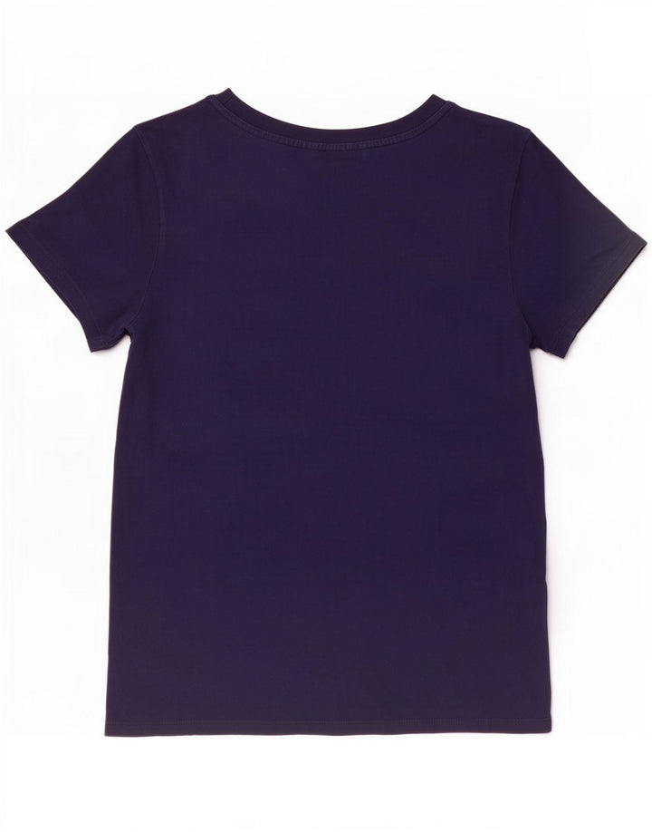 Levi's Womens T-Shirt Top UK 14 Medium Navy Blue Cotton