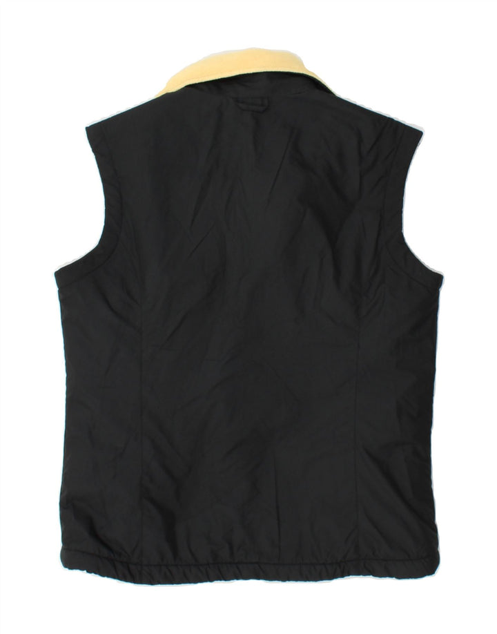 JACK WOLFSKIN Womens Gilet UK 10 Small  Black Polyester Vintage Jack Wolfskin and Second-Hand Jack Wolfskin from Messina Hembry 