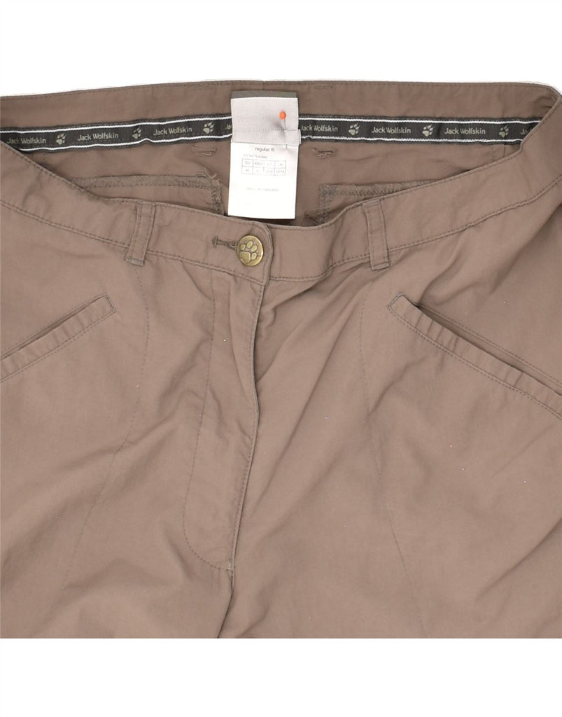 JACK WOLFSKIN Womens Bermuda Shorts UK 12/14 Medium W30 Grey Polyamide Vintage Jack Wolfskin and Second-Hand Jack Wolfskin from Messina Hembry 