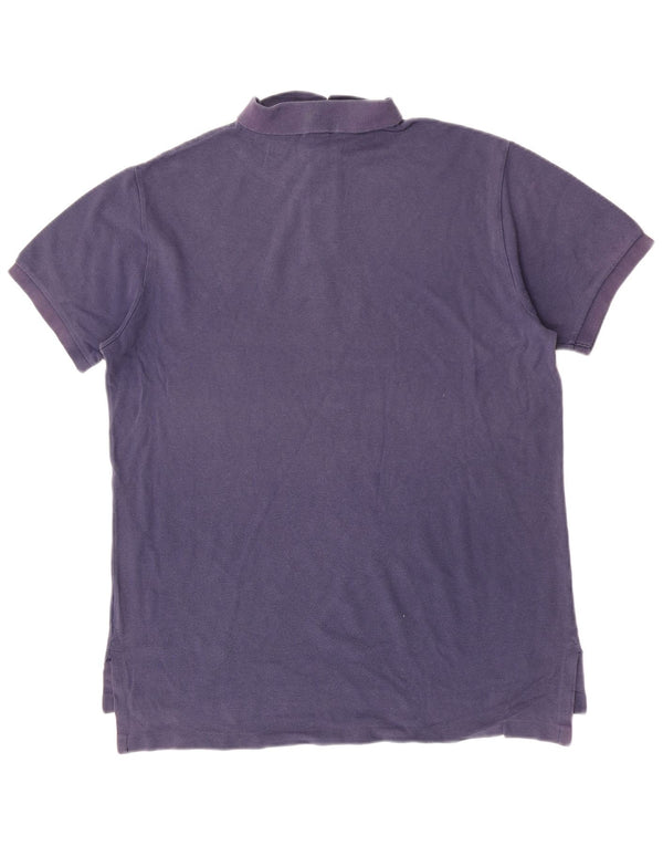 Polo Ralph Lauren Mens Custom Fit Polo Shirt Large Navy Blue Cotton