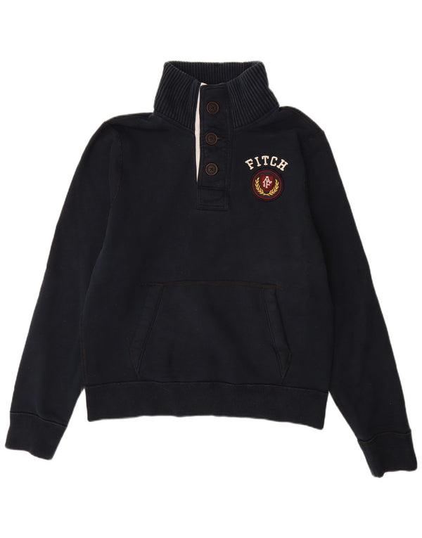 Abercrombie & Fitch Mens Muscle Graphic Sweatshirt Jumper XL Navy Blue