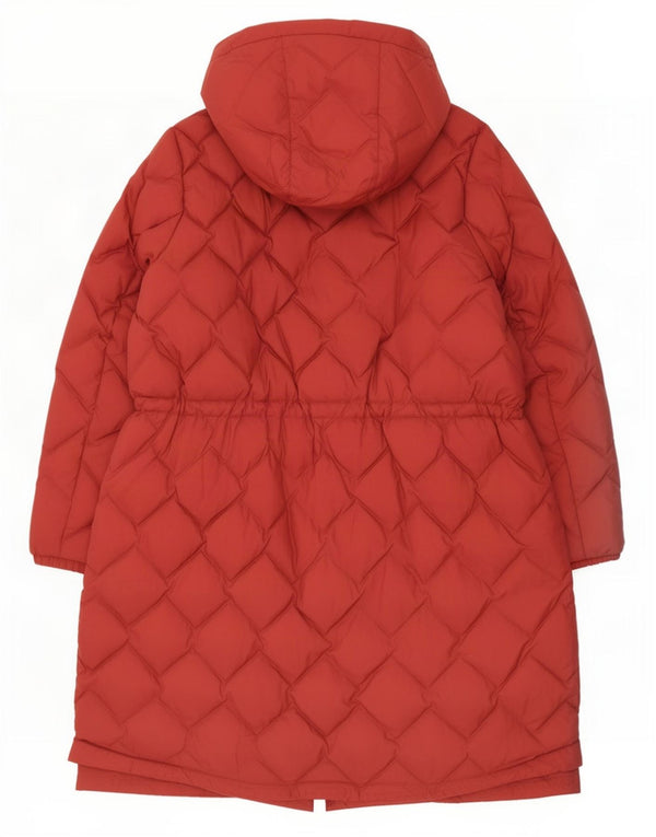 Marks & Spencer Womens Hooded Padded Coat UK 22 3XL Red Polyamide