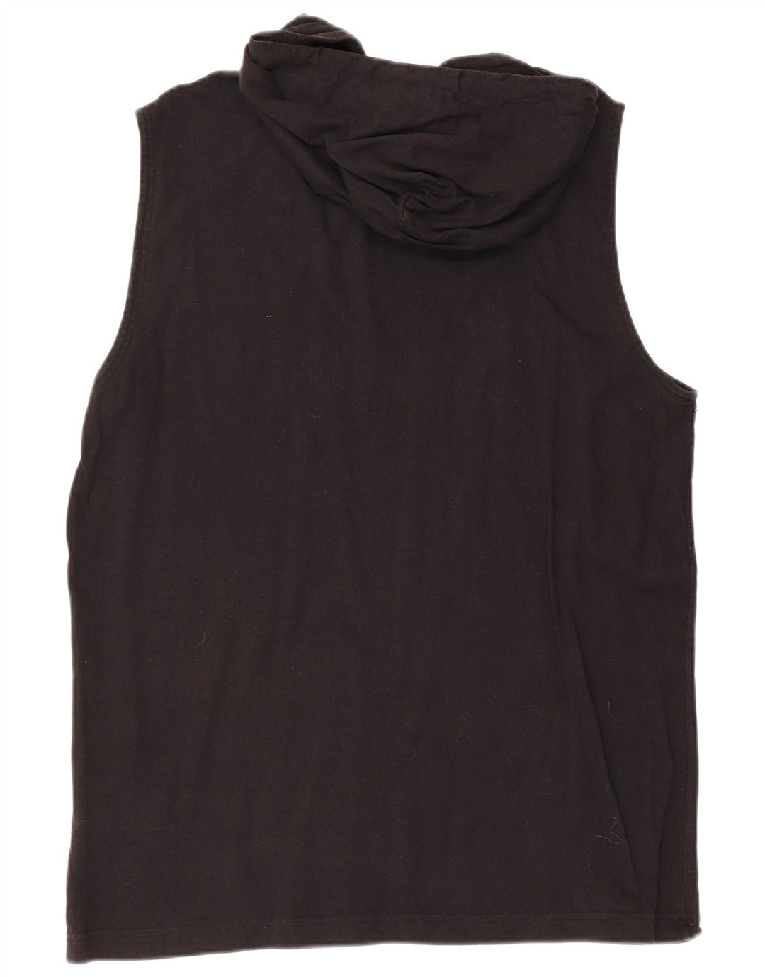 Champion Mens Hooded Graphic Vest Top XL Black Cotton