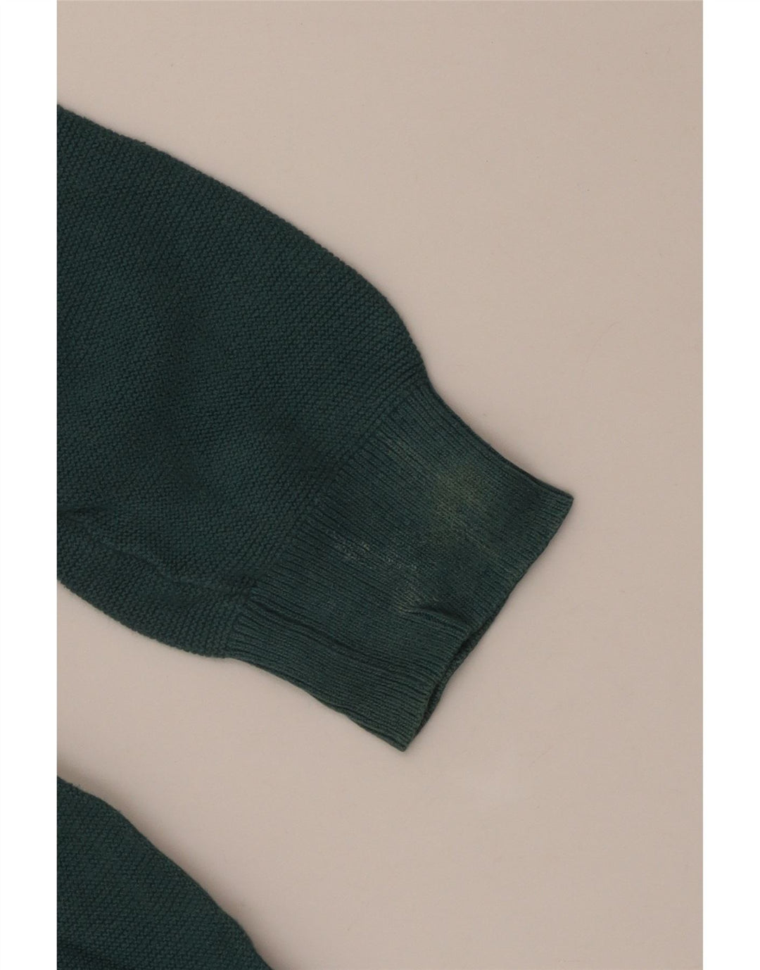 IZOD Womens Oversized V-Neck Jumper Sweater UK 10 Small Green