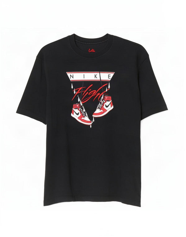 Jordan Mens Oversized Graphic T-Shirt Top Small Black Cotton