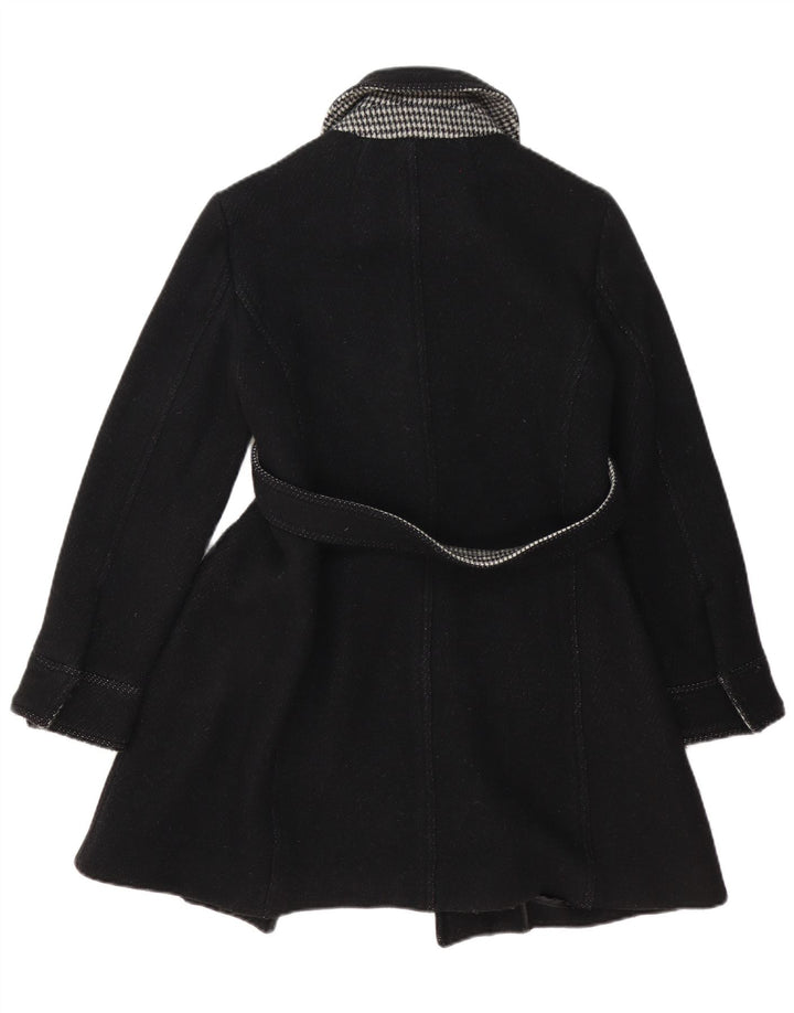 Max&Co. Womens Overcoat UK 8 Small Black Wool