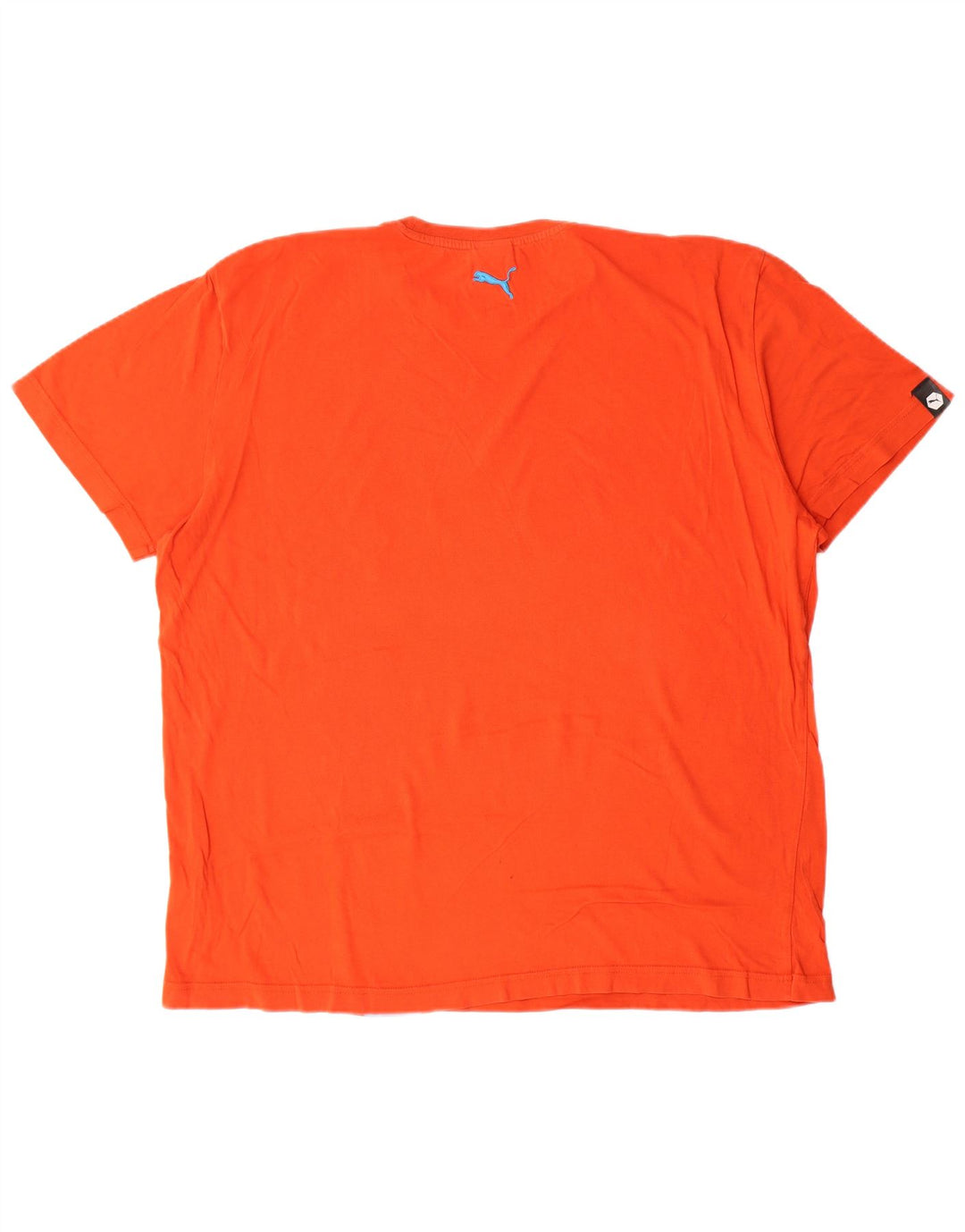PUMA Mens Graphic T-Shirt Top XL Orange Cotton