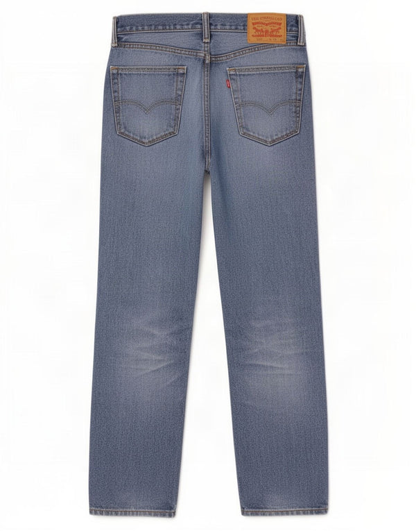 Levi's Mens 505 Straight Jeans W35 L30 Blue Cotton