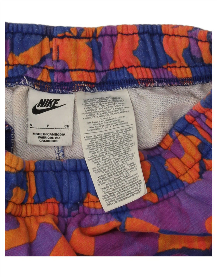 NIKE Mens Abstract Pattern Sport Shorts Small  Multicoloured Cotton Vintage Nike and Second-Hand Nike from Messina Hembry 