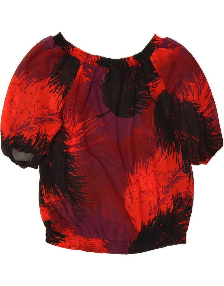 MOSSIMO Womens Abstract Pattern Blouse Top UK 18 XL Multicoloured Vintage Mossimo and Second-Hand Mossimo from Messina Hembry 