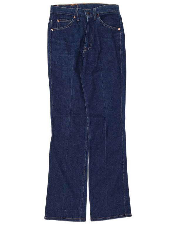 Levi's Womens 417 High Rise Slim Bootcut Jeans W30 L34 Navy Blue Cotton