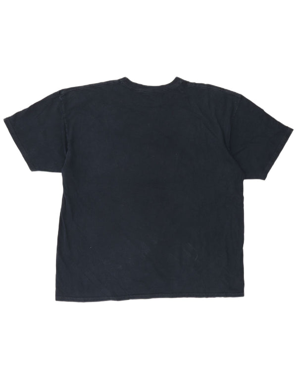 Hurley Mens Classic Fit Graphic T-Shirt Top 2XL Navy Blue Cotton