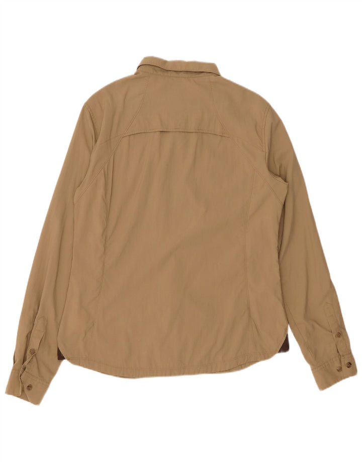 BRUGI Womens Shirt UK 16 Large Beige Polyamide