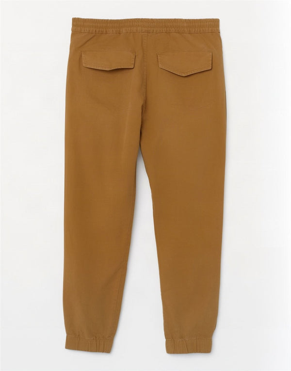 Zara Mens Joggers Cropped Trousers Large W32 L26 Beige
