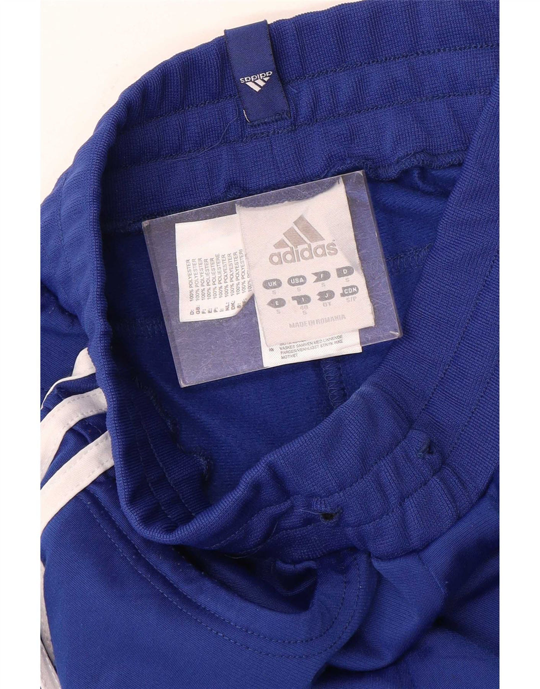 Adidas Womens Tracksuit Trousers Joggers UK 8 Small Navy Blue Polyester