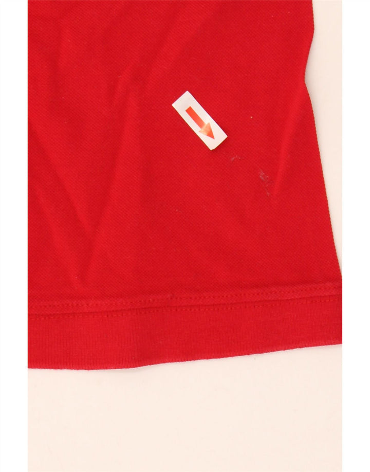 Sergio Tacchini Mens Polo Shirt IT 56 2XL Red Cotton