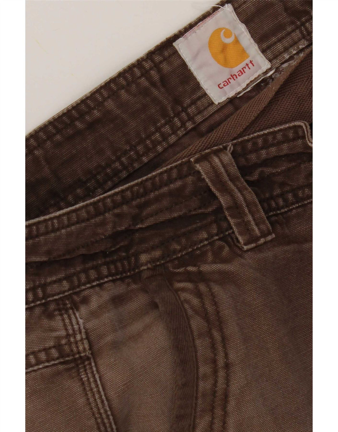 Carhartt Mens Crop Straight Cargo Trousers W36 L26 Brown