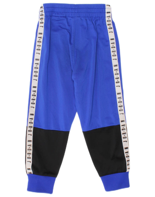 Jordan Boys Graphic Tracksuit Trousers Joggers 2-3 Years Blue Colourblock