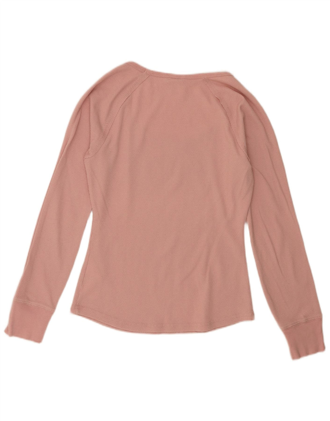 Guess Womens Graphic Top Long Sleeve UK 14 Large Pink Polyester