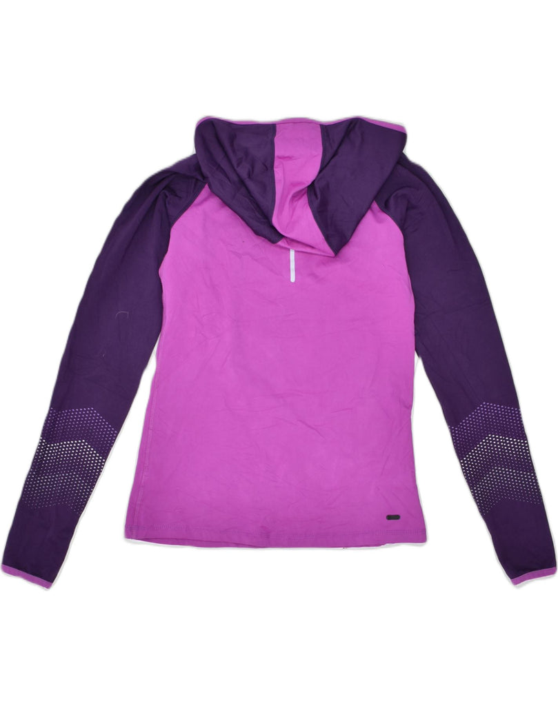 REEBOK Womens Hoodie Jumper UK 10 Small Purple Polyester Sports | Vintage | Thrift | Second-Hand | Used Clothing | Messina Hembry 