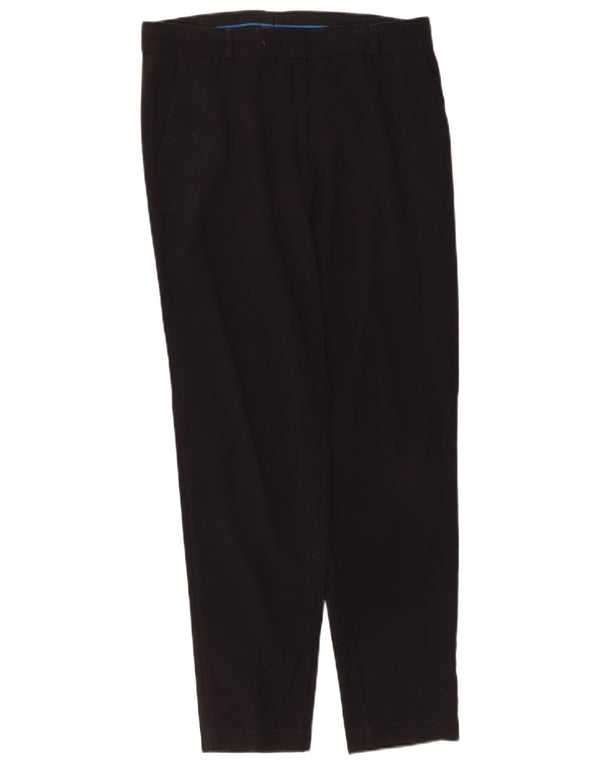 Marks & Spencer Womens Slim Casual Trousers UK 10 Small W30 L30 Black