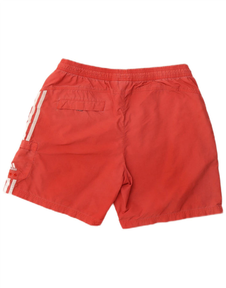 ADIDAS Mens Swimming Shorts Large  Red Nylon