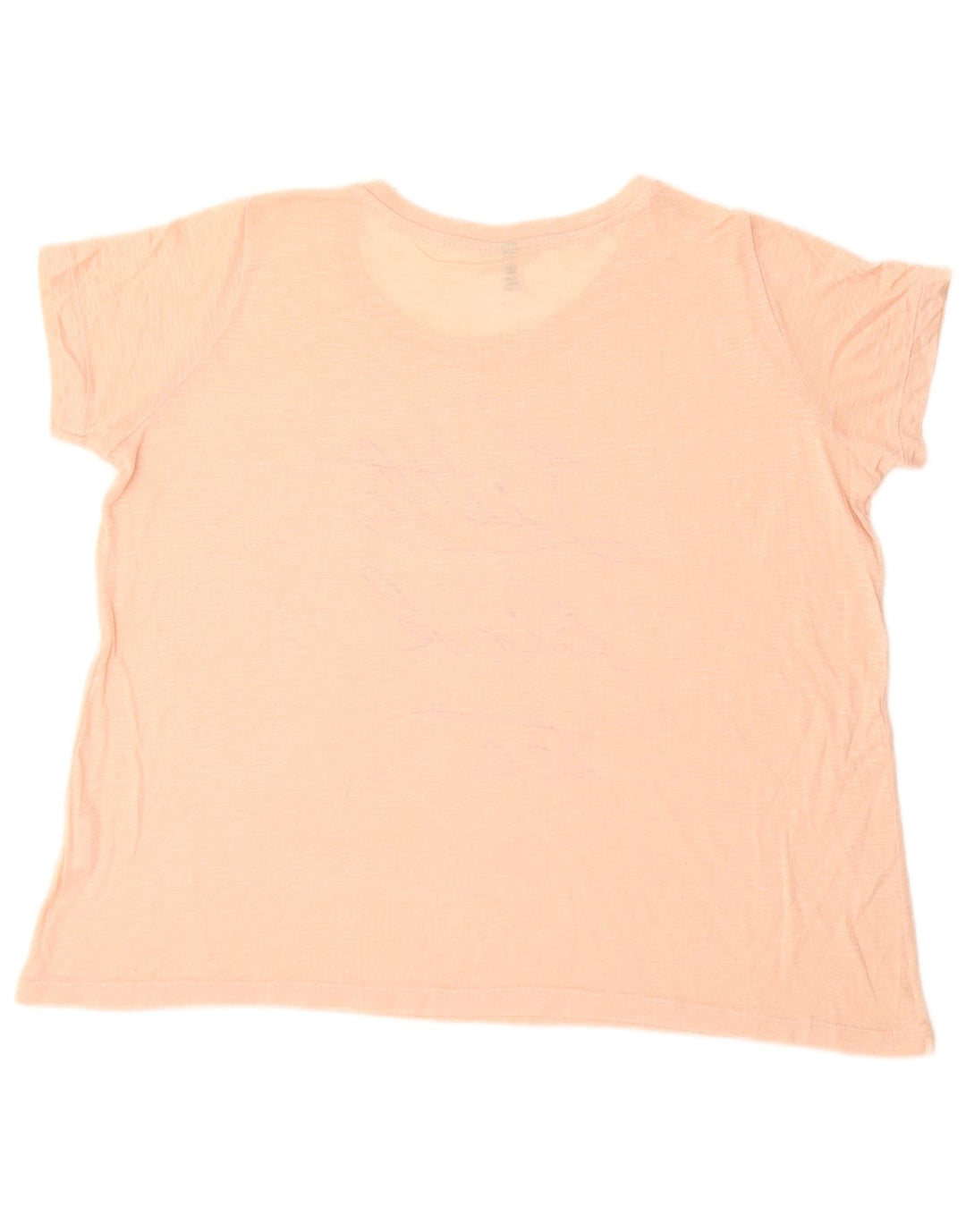 Benetton Womens Oversized Graphic T-Shirt Top UK 10 Small Pink Flecked