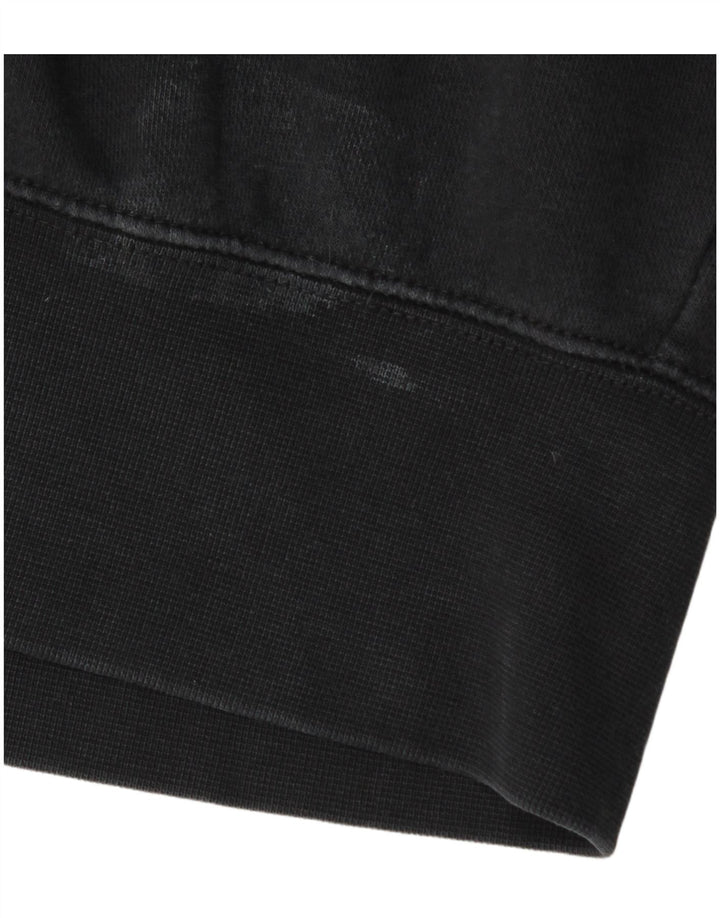 Nike Womens Oversized Hoodie Jumper UK 10 Small Black Cotton