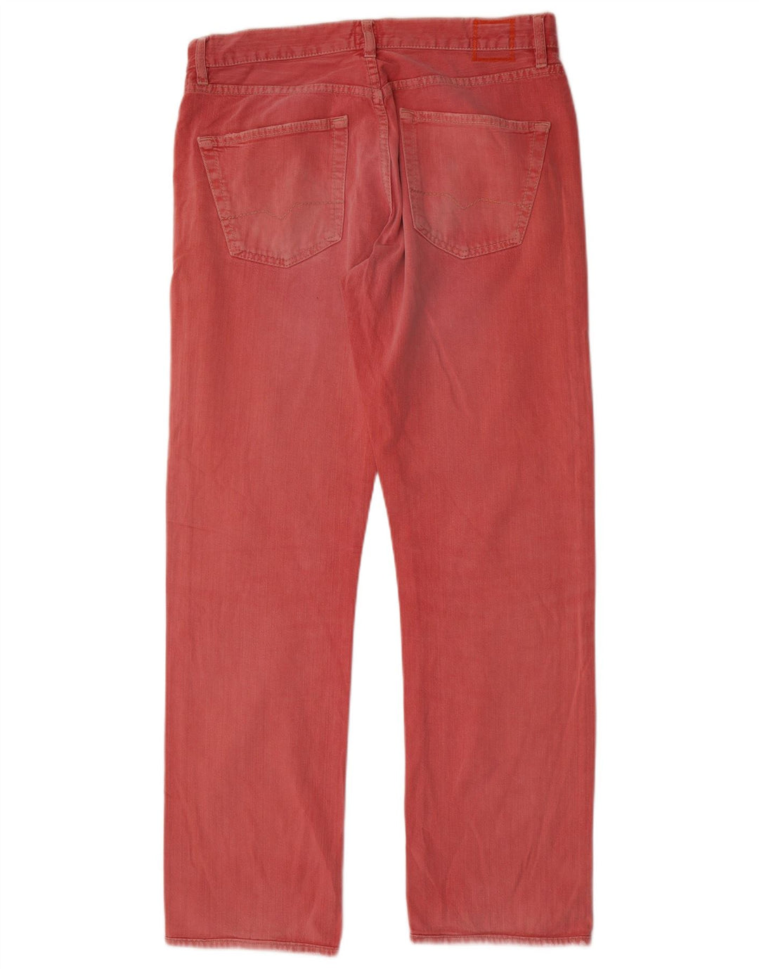 Hugo Boss Mens Straight Jeans W33 L34 Pink Cotton