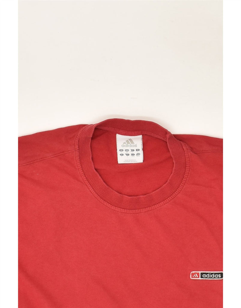 ADIDAS Mens T-Shirt Top Large Red Cotton | Vintage Adidas | Thrift | Second-Hand Adidas | Used Clothing | Messina Hembry 