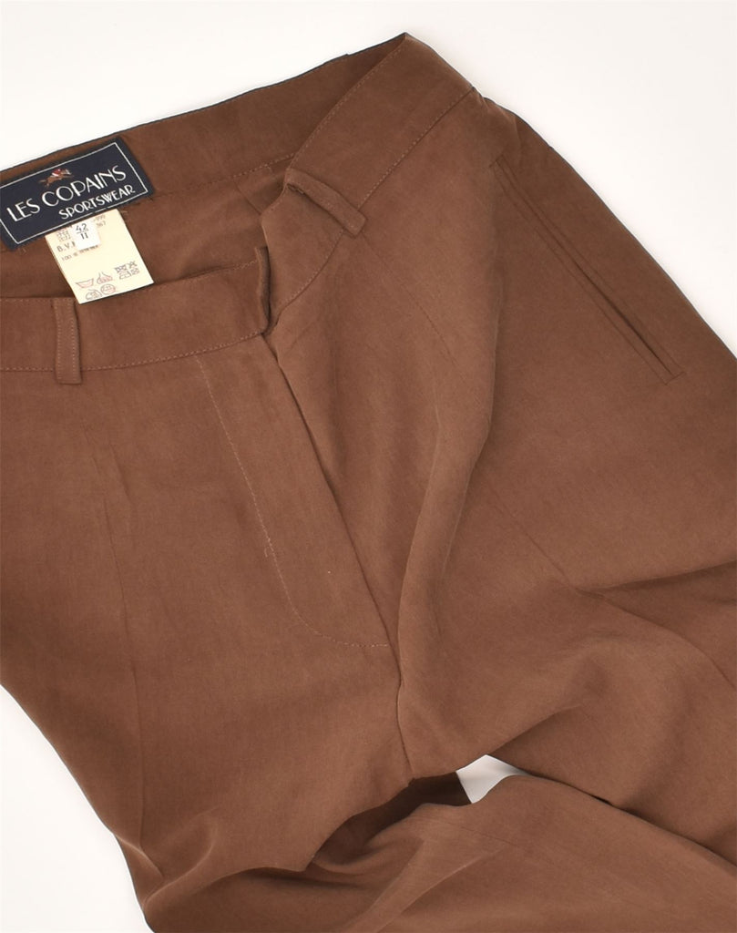 LES COPAINS Womens Pegged Chino Trousers IT 42 Medium W28 L27  Brown | Vintage Les Copains | Thrift | Second-Hand Les Copains | Used Clothing | Messina Hembry 