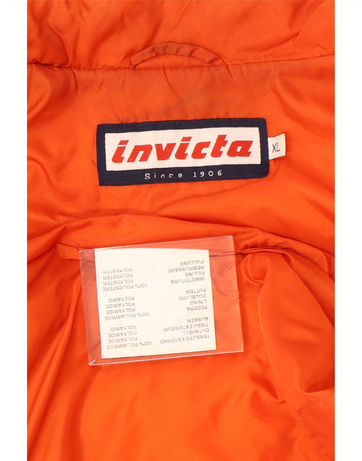 Invicta Mens Quilted Gilet UK 42 XL Orange Polyamide