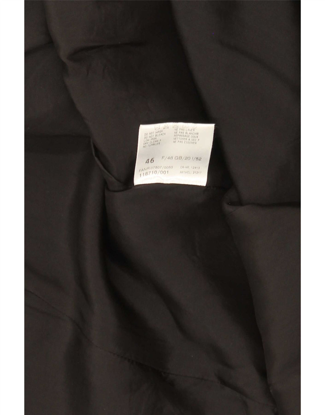 Vintage Womens Abstract Pattern Blazer Jacket UK 20 2XL Black Camouflage