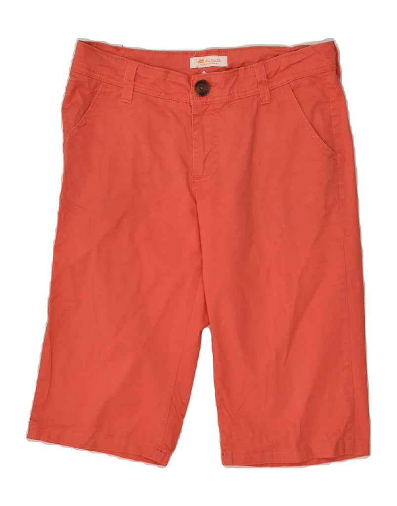 LEE Womens Bermuda Shorts US 8 Medium W30 Orange Cotton | Vintage Lee | Thrift | Second-Hand Lee | Used Clothing | Messina Hembry 