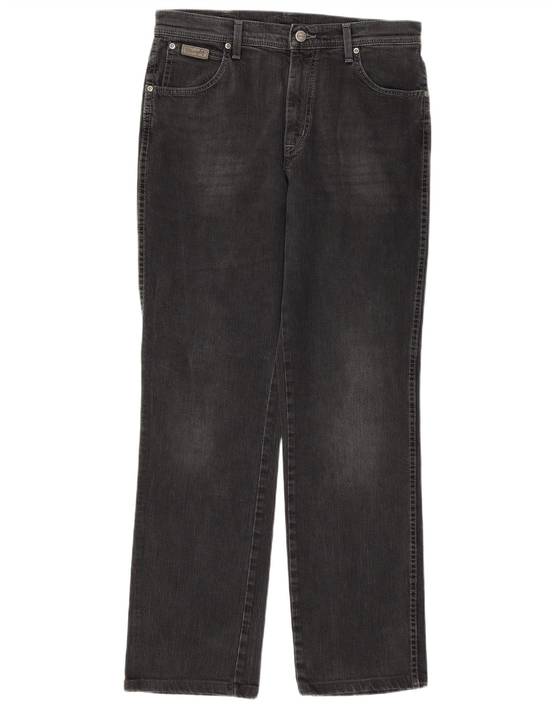 Wrangler Mens Texas Stretch Straight Jeans W34 L31 Grey Cotton