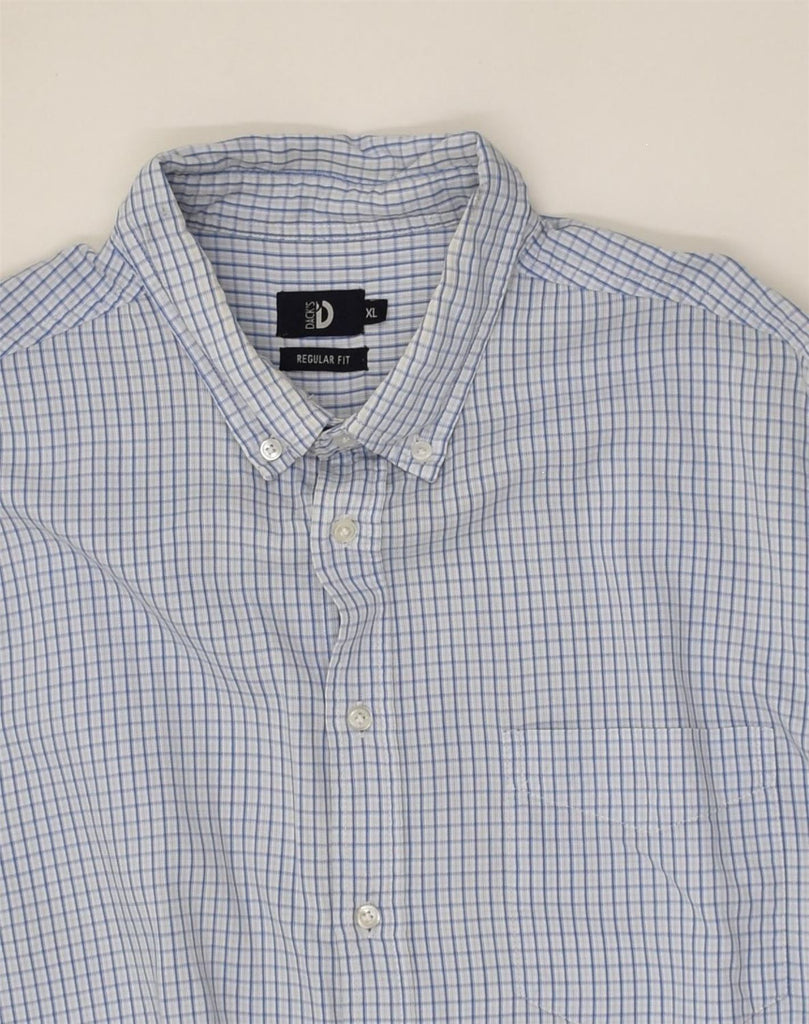 DACK'S Mens Regular Fit Shirt XL Blue Check | Vintage Dack's | Thrift | Second-Hand Dack's | Used Clothing | Messina Hembry 