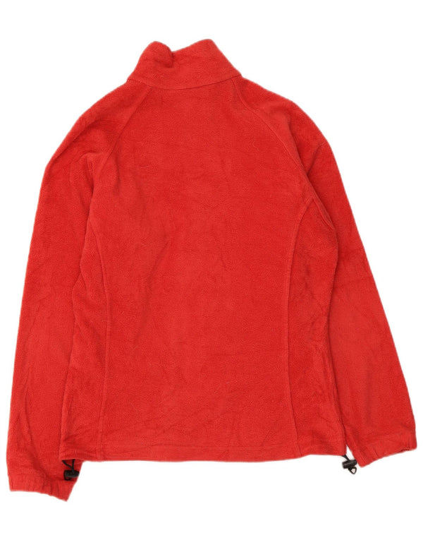 COLUMBIA Womens Fleece Jacket UK 10 Small Red Polyester