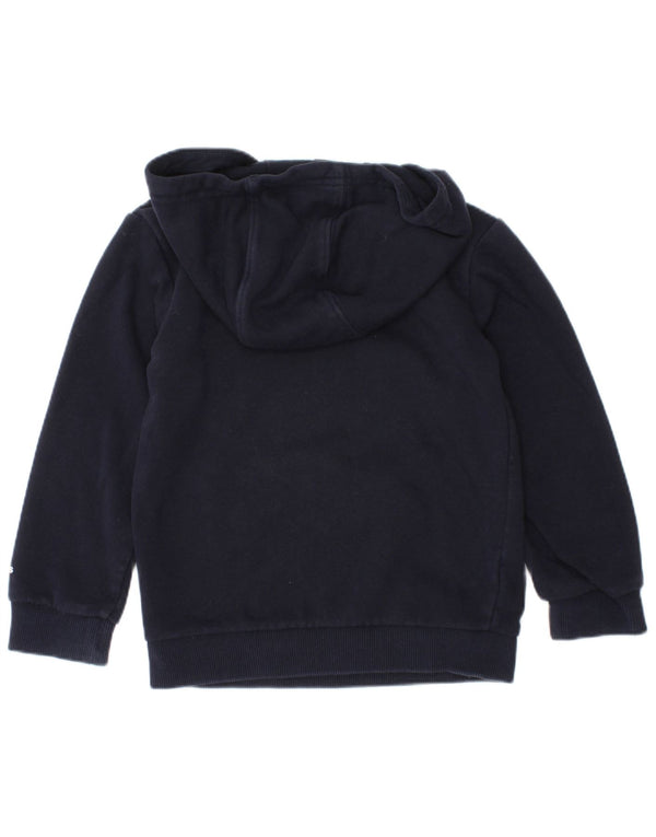 Adidas Boys Graphic Hoodie Jumper 2-3 Years Navy Blue Cotton