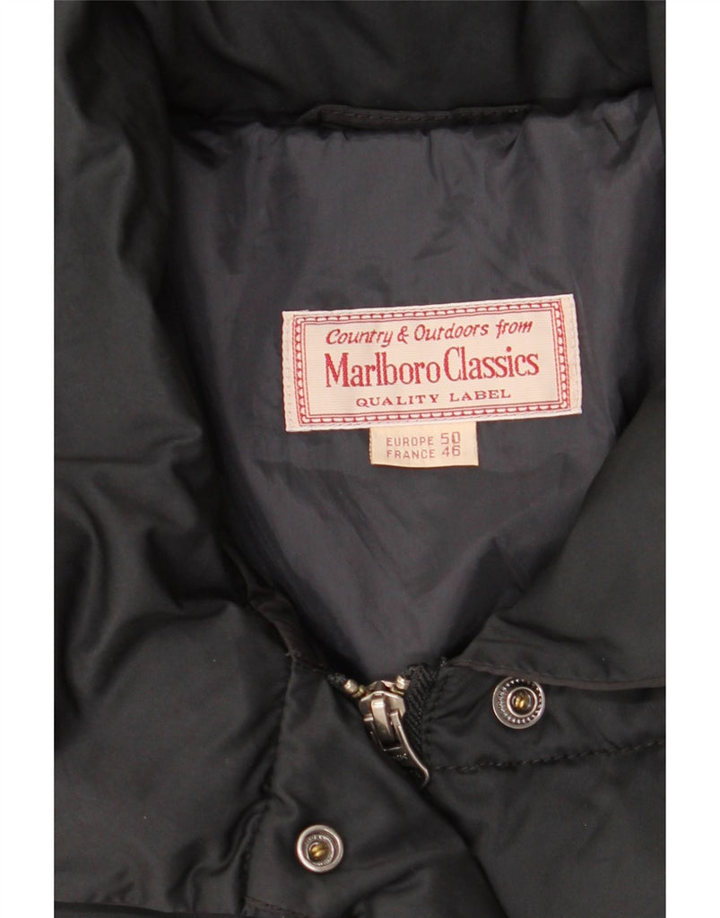 MARLBORO CLASSICS Womens Padded Jacket EU 50 3XL Black Polyester Vintage Marlboro Classics and Second-Hand Marlboro Classics from Messina Hembry 
