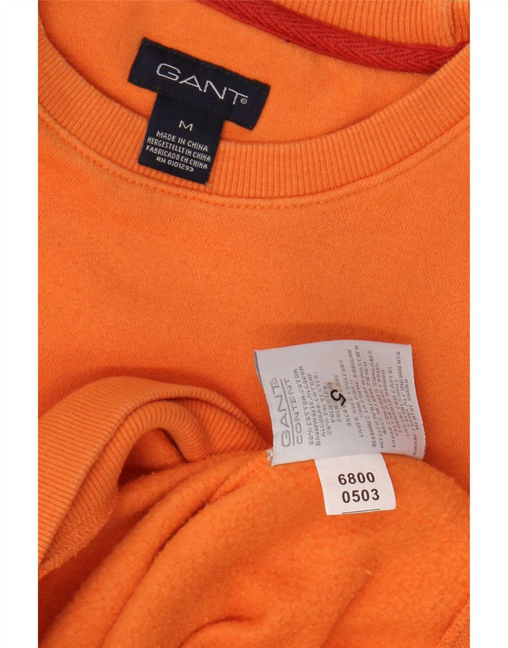 Gant Mens Sweatshirt Jumper Medium Orange Cotton