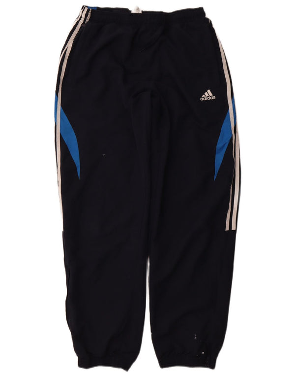 ADIDAS Mens Tracksuit Trousers Joggers Medium  Navy Blue Colourblock