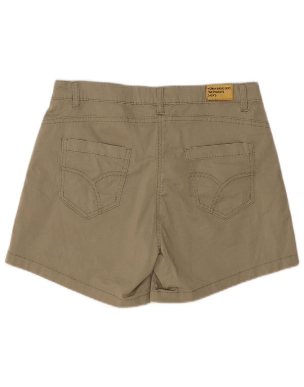 Dack's Womens Casual Shorts IT 44 Medium W32 Khaki Cotton