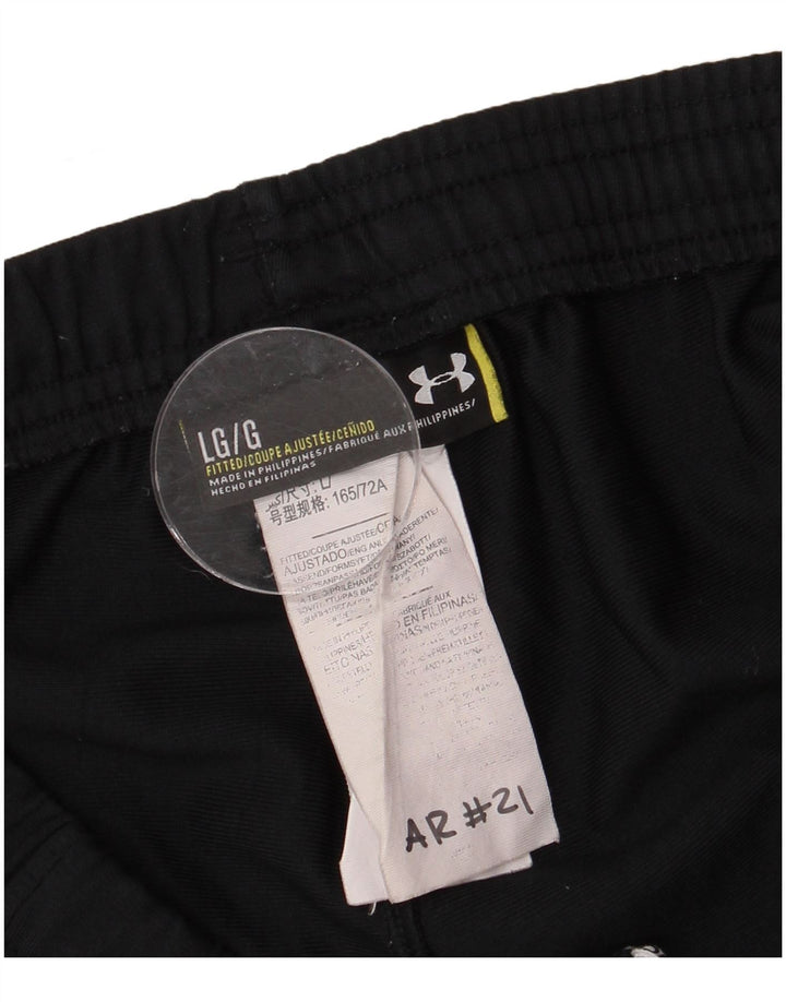 Under Armour Mens Tracksuit Trousers Large  Black Polyester