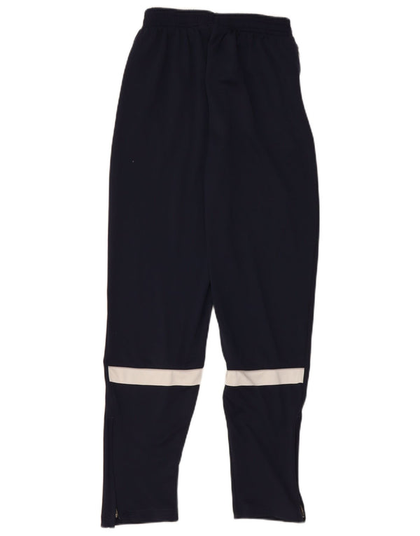 Nike Boys Dri Fit Tracksuit Trousers 13-14 Years XL Navy Blue Colourblock