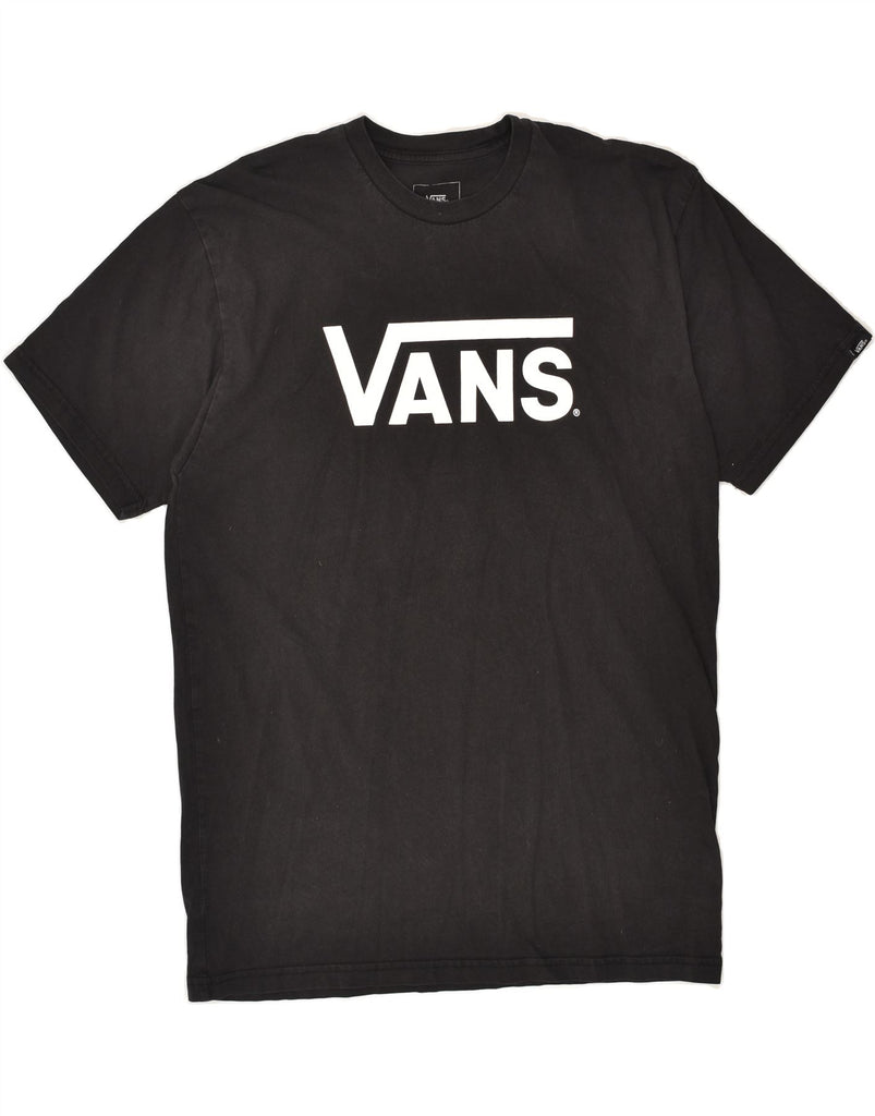 VANS Mens Classic Fit Graphic T-Shirt Top Medium Black Cotton | Vintage Vans | Thrift | Second-Hand Vans | Used Clothing | Messina Hembry 