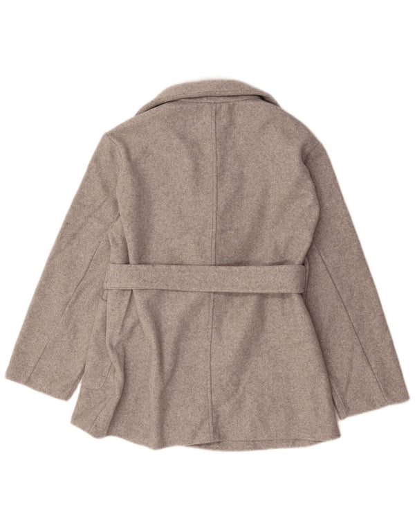 Zara Womens Blazer Jacket UK 14 Medium Grey Polyester