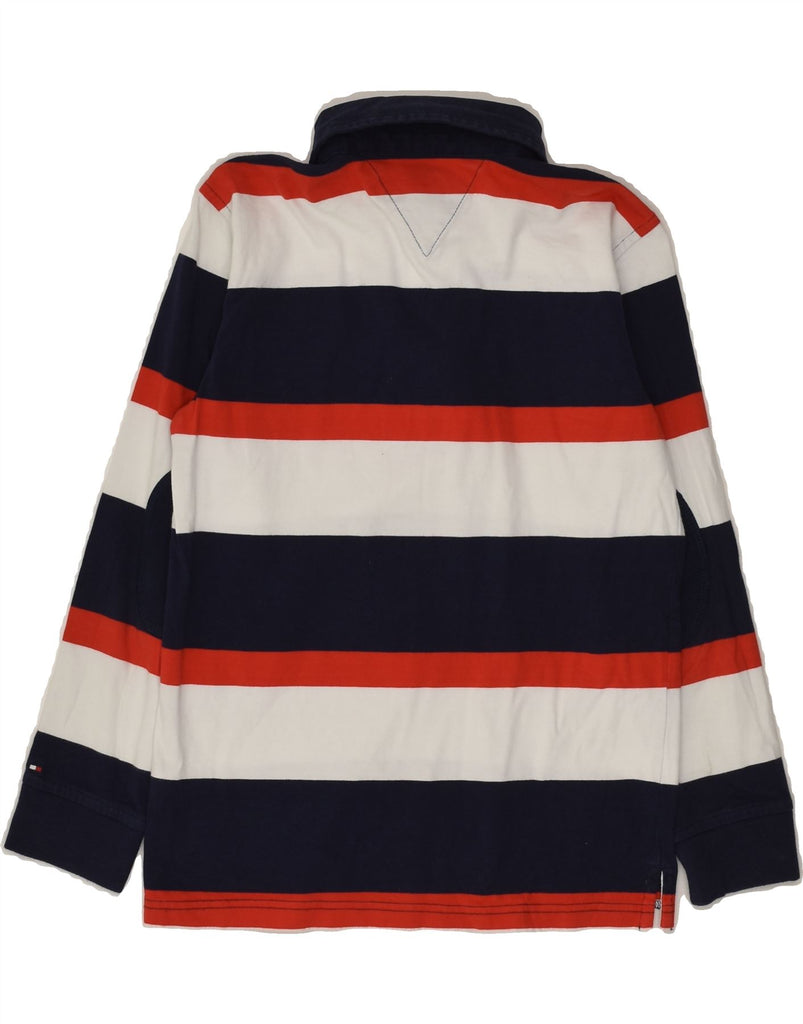 TOMMY HILFIGER Boys Long Sleeve Polo Shirt 8-9 Years Medium  Multicoloured | Vintage Tommy Hilfiger | Thrift | Second-Hand Tommy Hilfiger | Used Clothing | Messina Hembry 