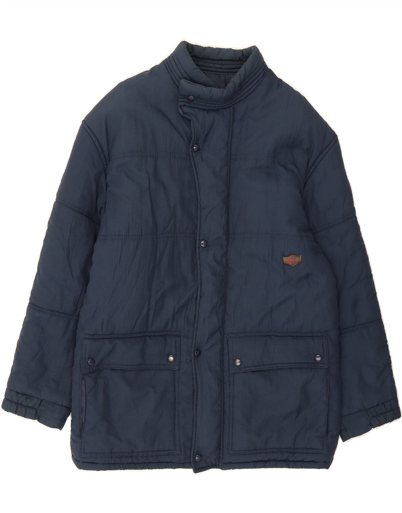 CARRERA Mens Windbreaker Jacket UK 38 Medium Navy Blue Polyamide Winter Vintage Carrera and Second-Hand Carrera from Messina Hembry 