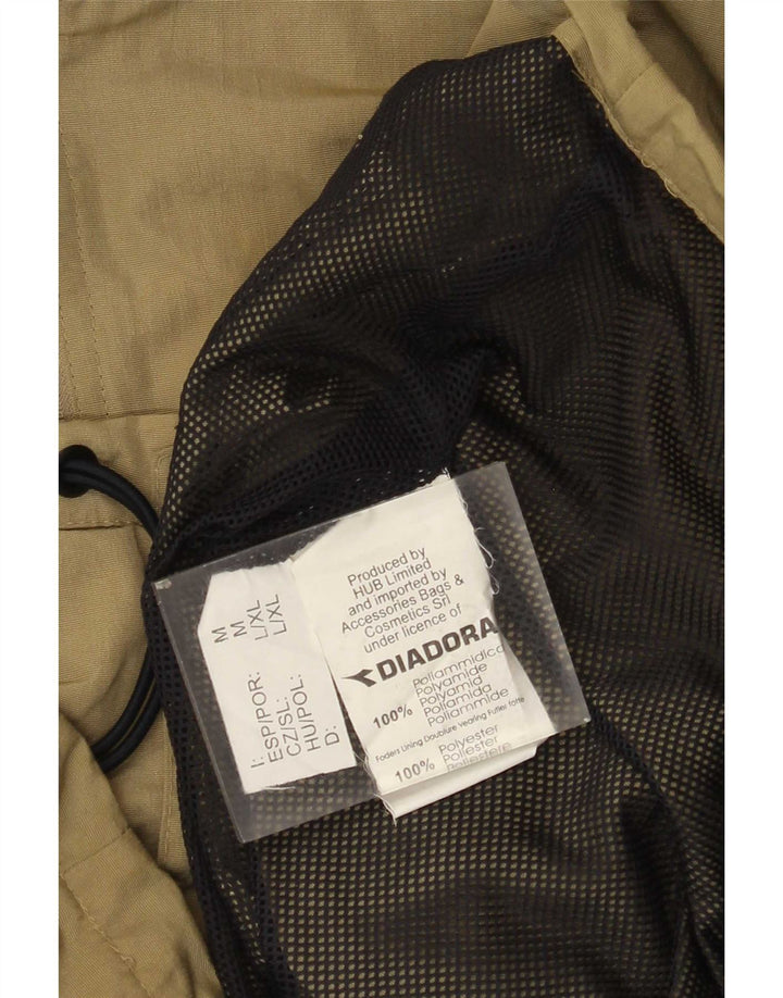 Diadora Mens Rain Jacket UK 38 Medium Khaki Polyamide